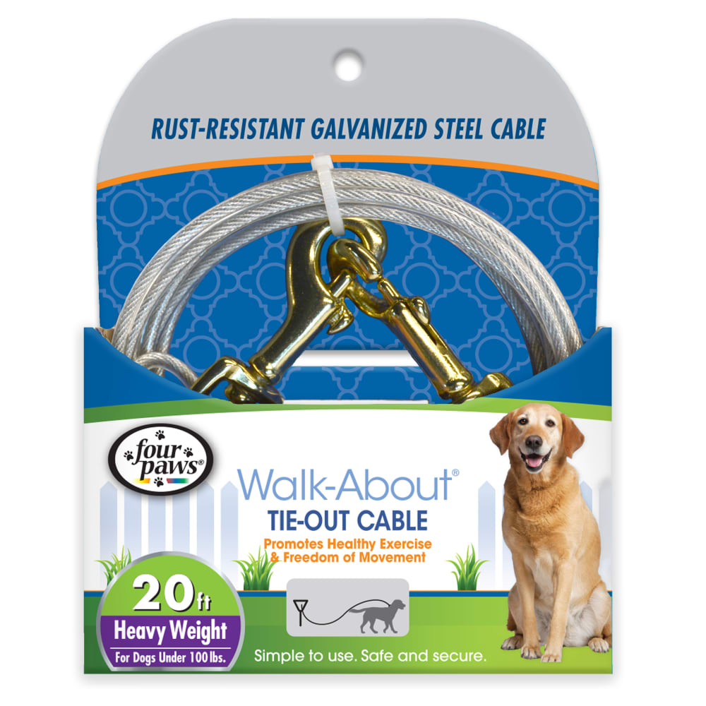 Four Paws – Câble d'attache - Pour chien robuste