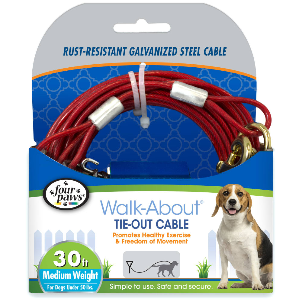 Four Paws – Câble d'attache - Poids moyen