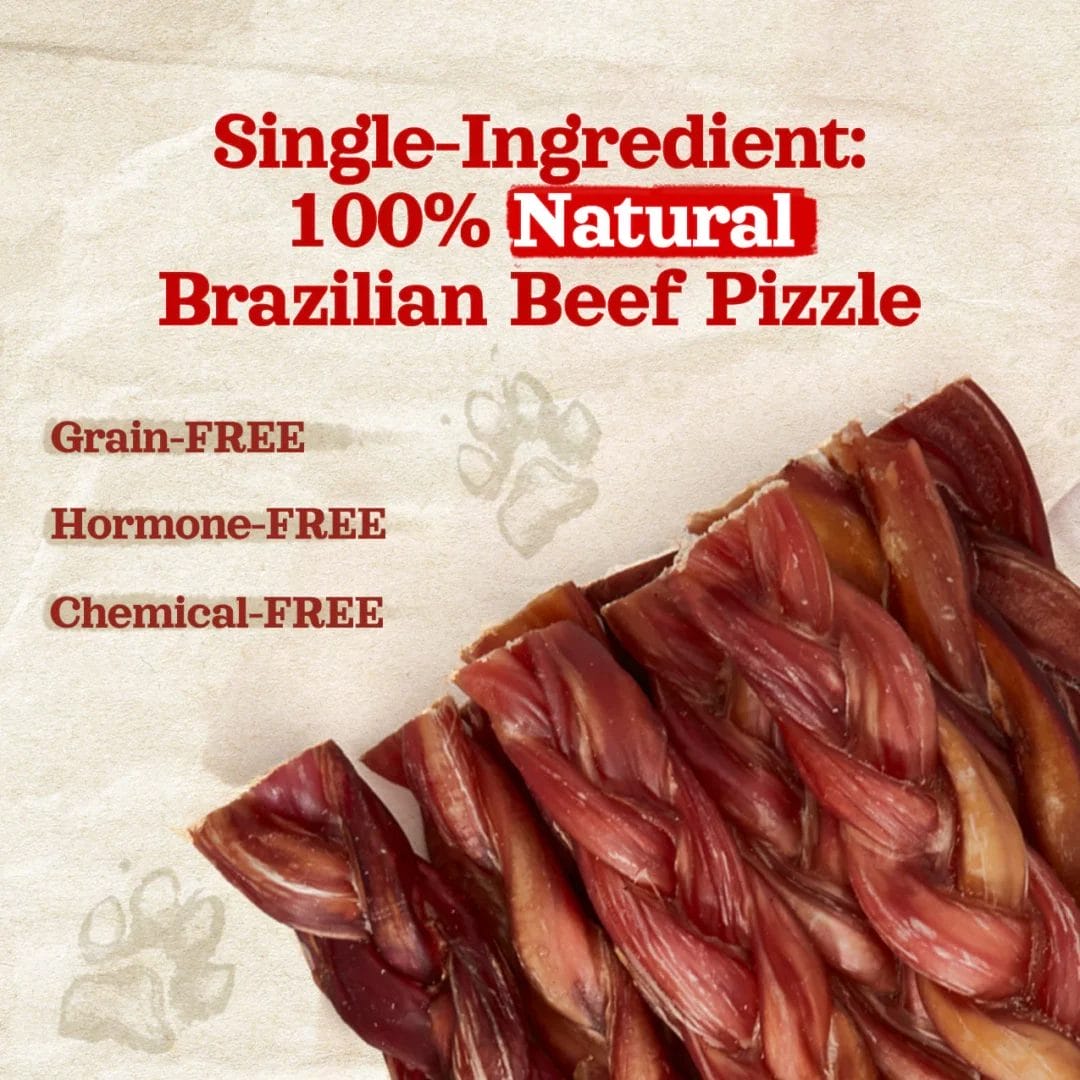 Natural Farm – Bully stick tressé 12''