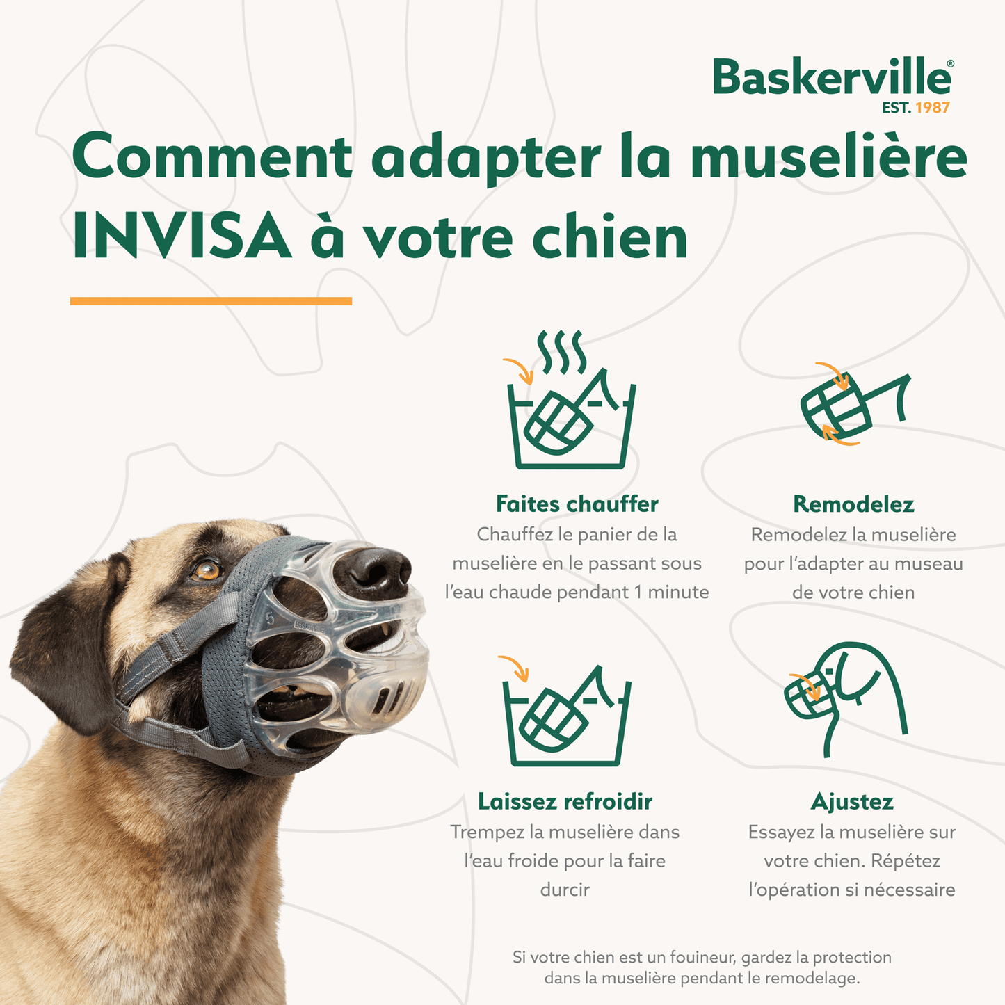 Company of Animals – Baskerville muselière - Invisa