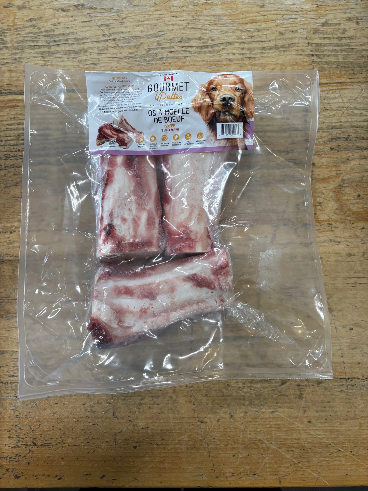 Gourmet 4 pattes –Os de moelle