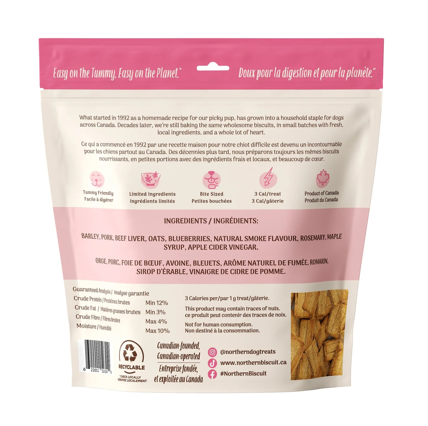 Northern – Biscuits MiniMix Bacon et foie - 450g