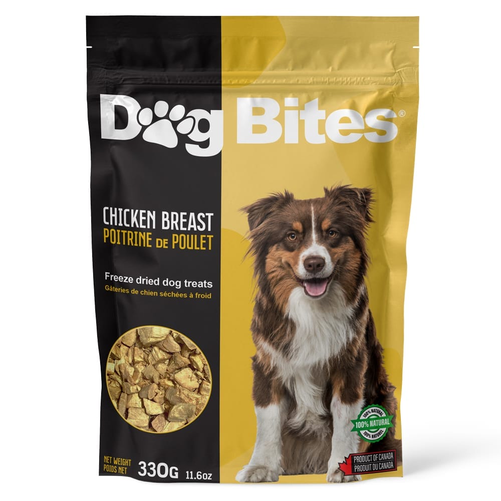 Dog Bites – Morceaux poitrine de poulet lyophilisés