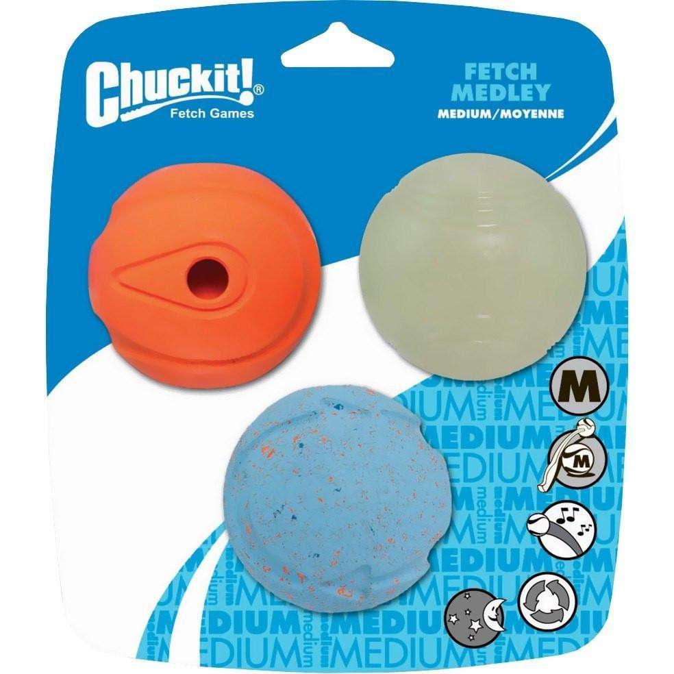 Chuckit – Fetch medley - Paquet de 3 - Moyen