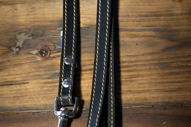 Lacets Arizona – Laisse cuir simple - 1/2''