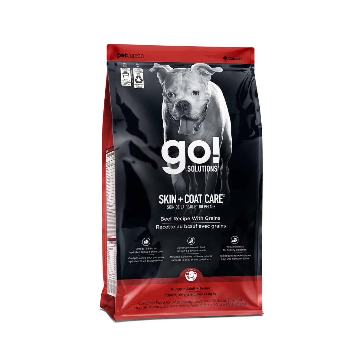 Petcurean – Go! Solutions - Peau + Poils – Boeuf