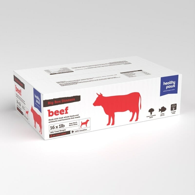 Healthy Paws – Boîte Dîner Boeuf – 16lb