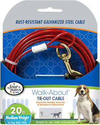 Four Paws – Câble d'attache - Poids moyen