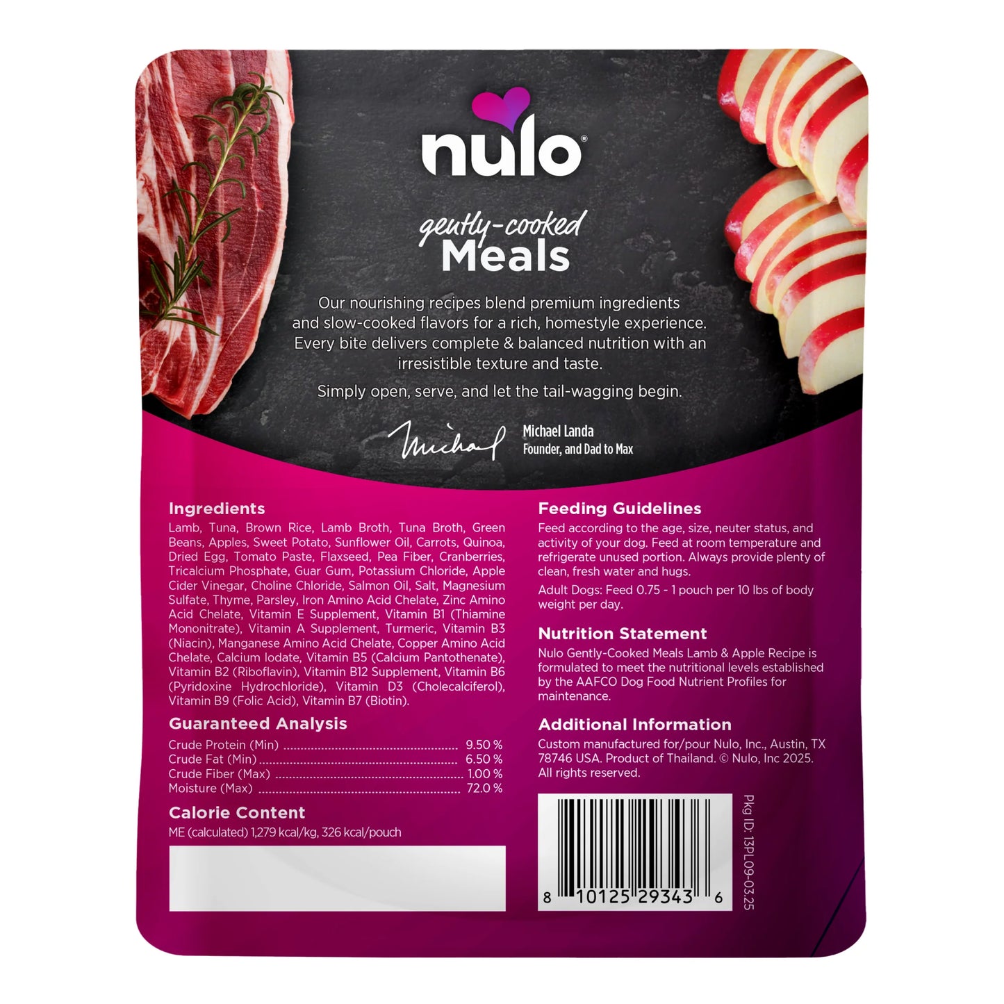 Nulo – Gently-cooked - Agneau et pommes - 255g