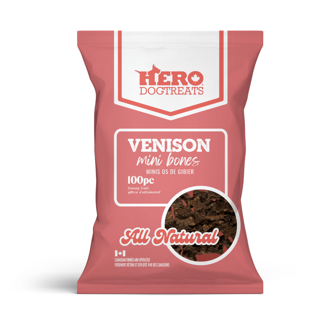 Hero Dog Treats – Mini os de gibier - 100 morceaux