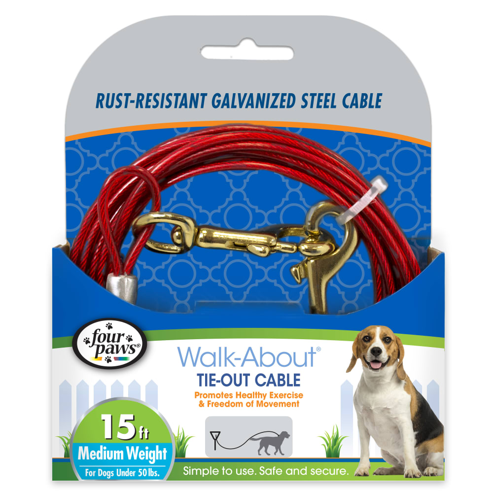 Four Paws – Câble d'attache - Poids moyen