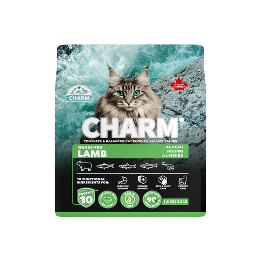 Charm – Recette d'agneau sans grains - Chat