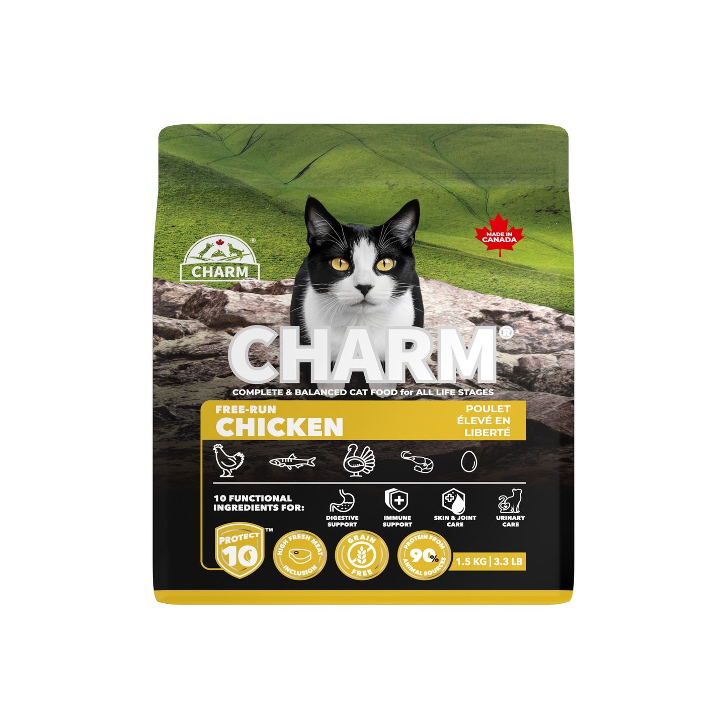 Charm – Recette de poulet sans grains - Chat