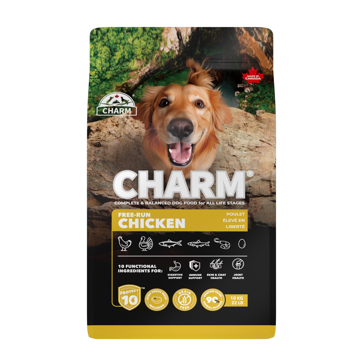 Charm – Recette de poulet sans grains - Chien