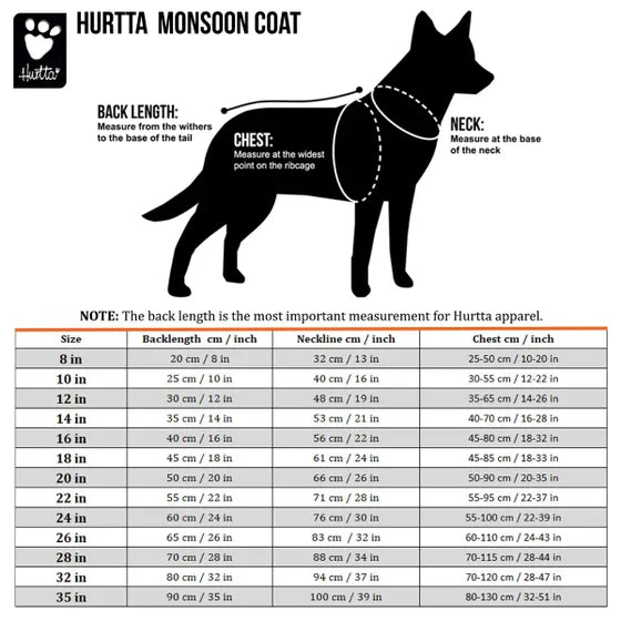 Hurtta – Manteau monsoon (Ancien modèle)