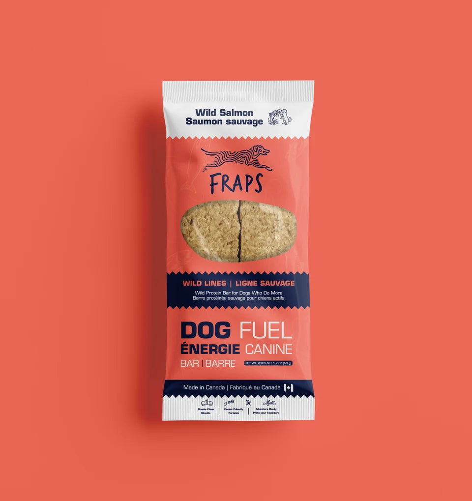 Fraps – Barre protéinée pour chiens actifs - Saumon - 50g