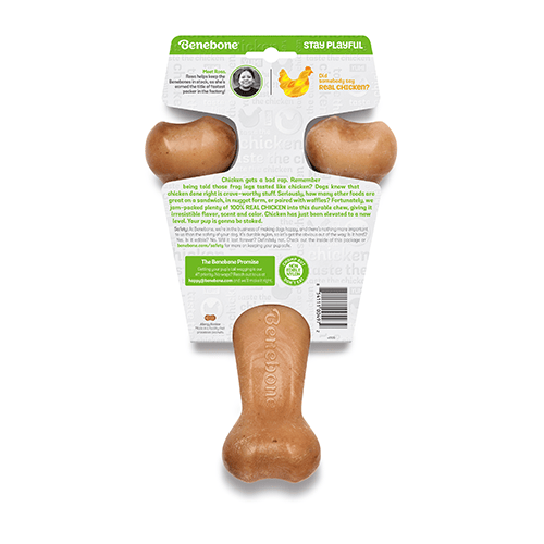 Benebone – Os à gruger en Nylon Whishbone – Poulet