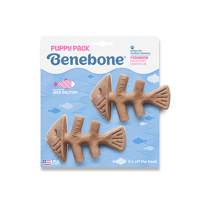 Benebone  – Os à gruger en Nylon Chiot – Ensemble saumon