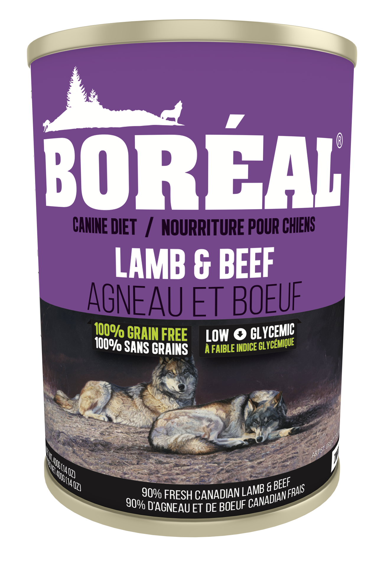 Boréal – Conserve chien sans grains - Agneau et boeuf - 690g