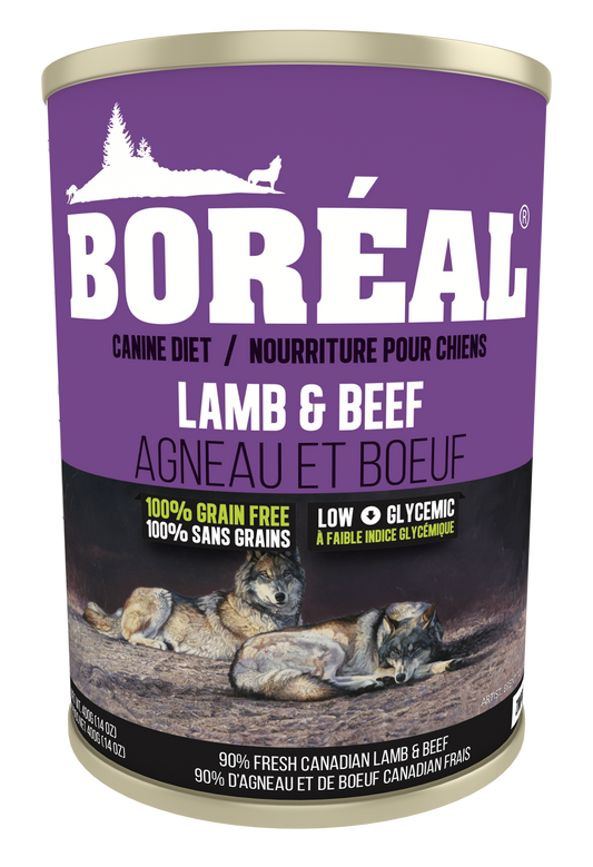 Boréal – Conserve chien sans grains - Agneau et boeuf - 690g