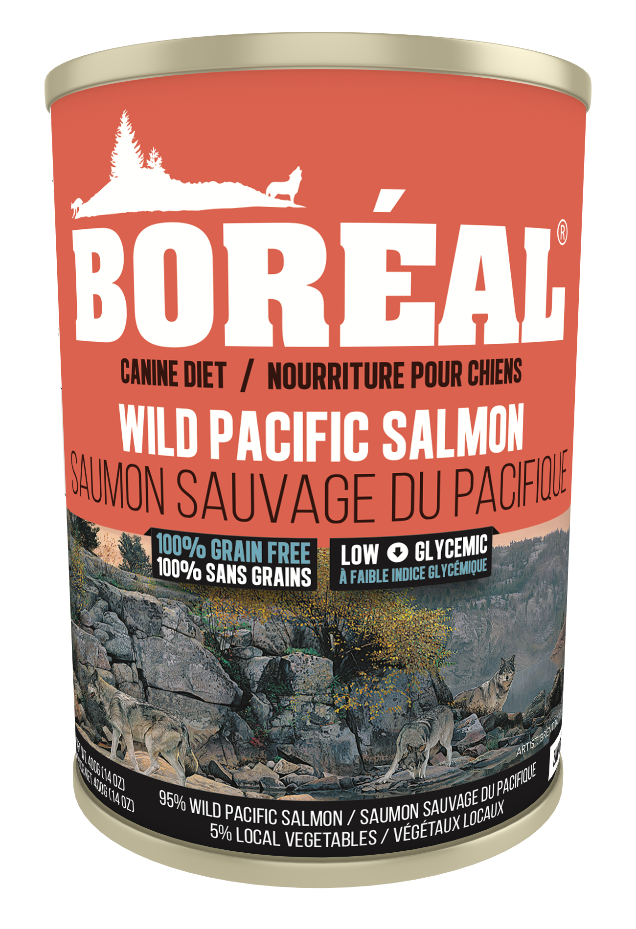 Boréal – Conserve chien sans grains - Saumon sauvage du pacifique - 690g