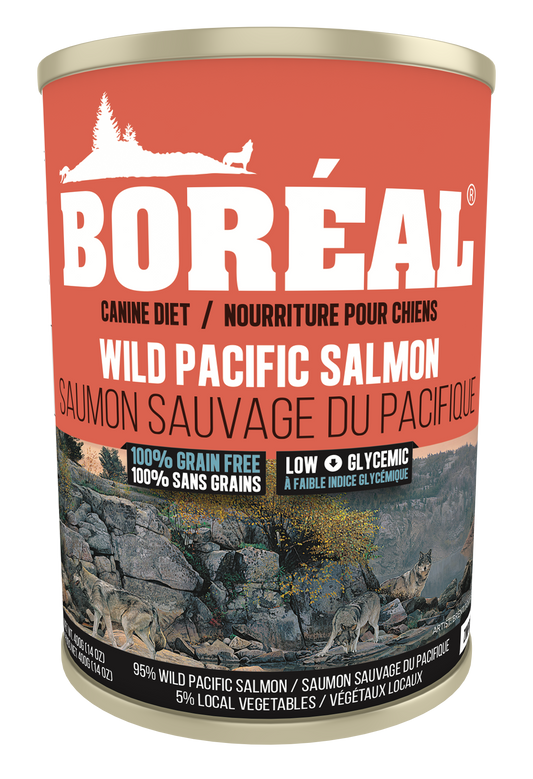 Boréal – Conserve chien sans grains - Saumon sauvage du pacifique - 690g