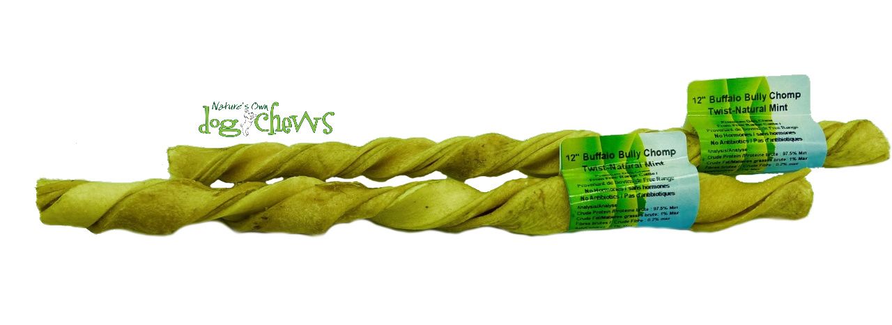 Nature's Own Dog Chew – Twist joue de buffle d'eau 12''