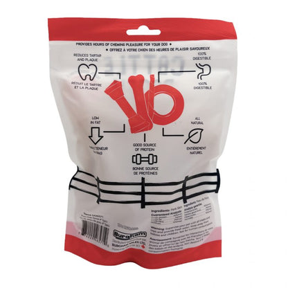 Cattle Ranch – Sac d'os de porc pressé 4'' - Paquet de 5
