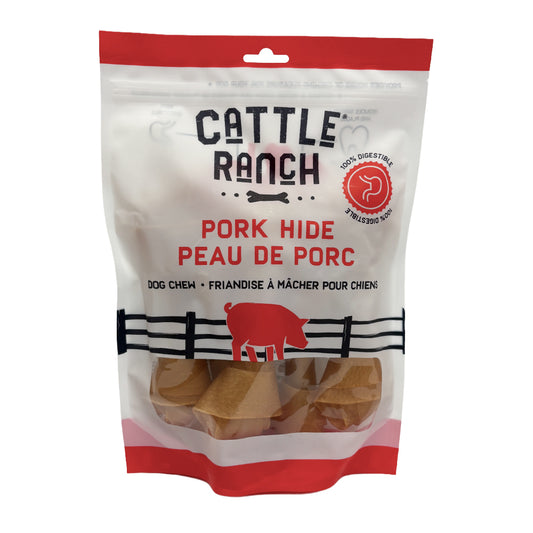 Cattle Ranch – Sac d'os de peau de porc 6'' - Paquet de 5