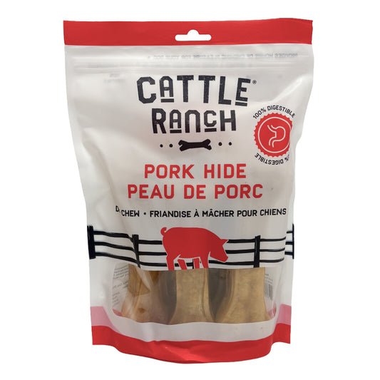 Cattle Ranch – Sac d'os de porc pressé 6'' - Paquet de 5