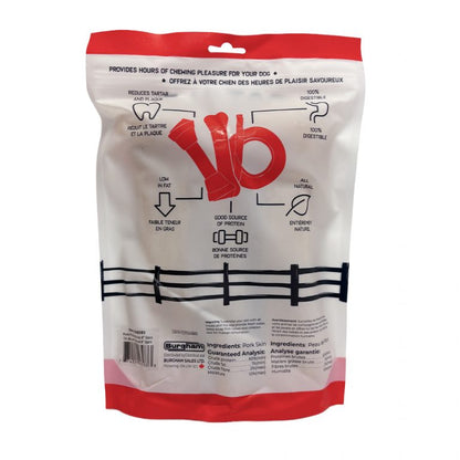 Cattle Ranch – Sac d'os de porc pressé 8'' - Paquet de 3