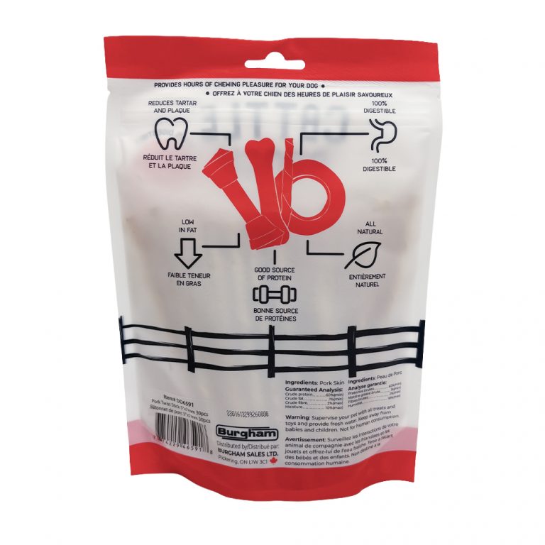 Cattle Ranch – Sac de bâtonnets de porc 5'' - Paquet de 30