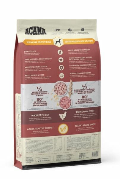 Acana – Grains santé formule grandes races – Volaille