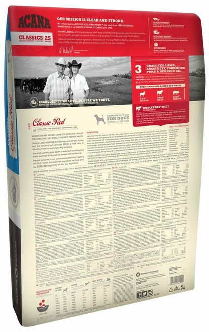 Acana – Classics – Classic Red - Viande Rouge