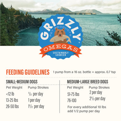Grizzly Pet Products – Huile de saumon plus