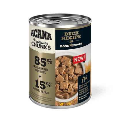 Acana – Morceaux de canard dans un bouillon d'os - 363g