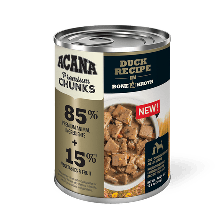 Acana – Morceaux de canard dans un bouillon d'os - 363g