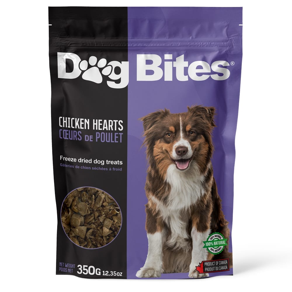 Dog Bites – Coeurs de poulet lyophilisés