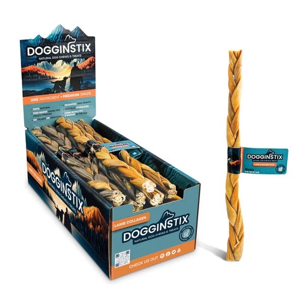 Dogginstix – Collagène d'agneau tressé