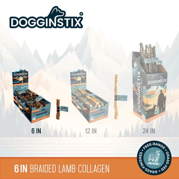 Dogginstix – Collagène d'agneau tressé
