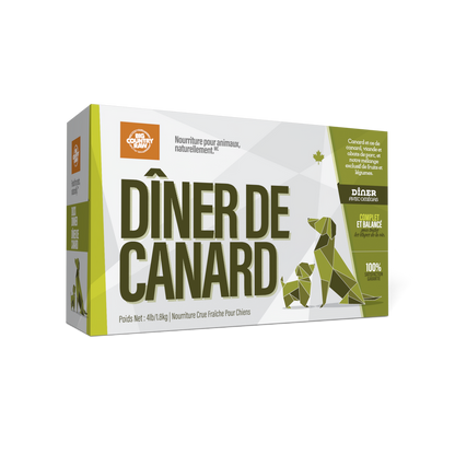 Big Country Raw – Formule Dîner – Canard - 4lbs