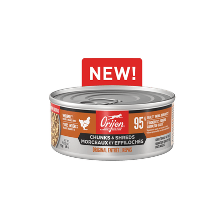 Orijen – Entrée originale - Morceaux et effilochés avec bouillon d'os - 155g