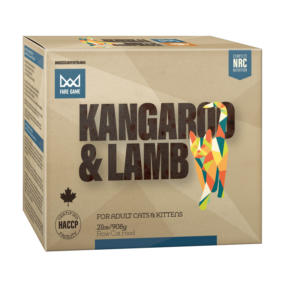 Big Country Raw – Fare Game - Chat – Kangourou et Agneau - 2lbs
