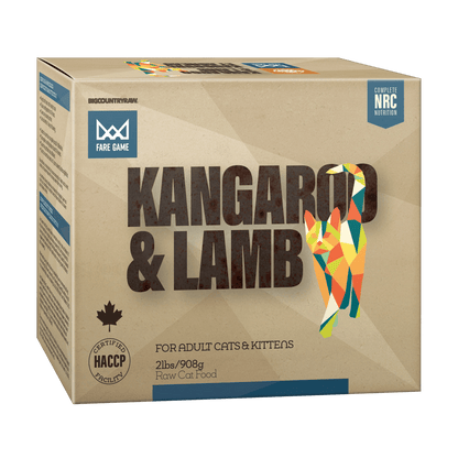 Big Country Raw – Fare Game - Chat – Kangourou et Agneau - 2lbs