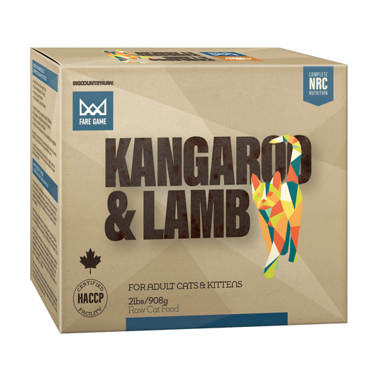 Big Country Raw – Fare Game - Chat – Kangourou et Agneau - 2lbs