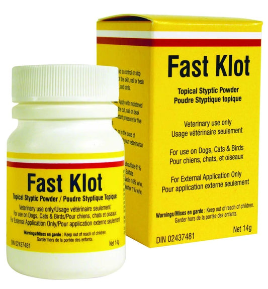 Fast Klot – Poudre styptique topique – poudre coagulante