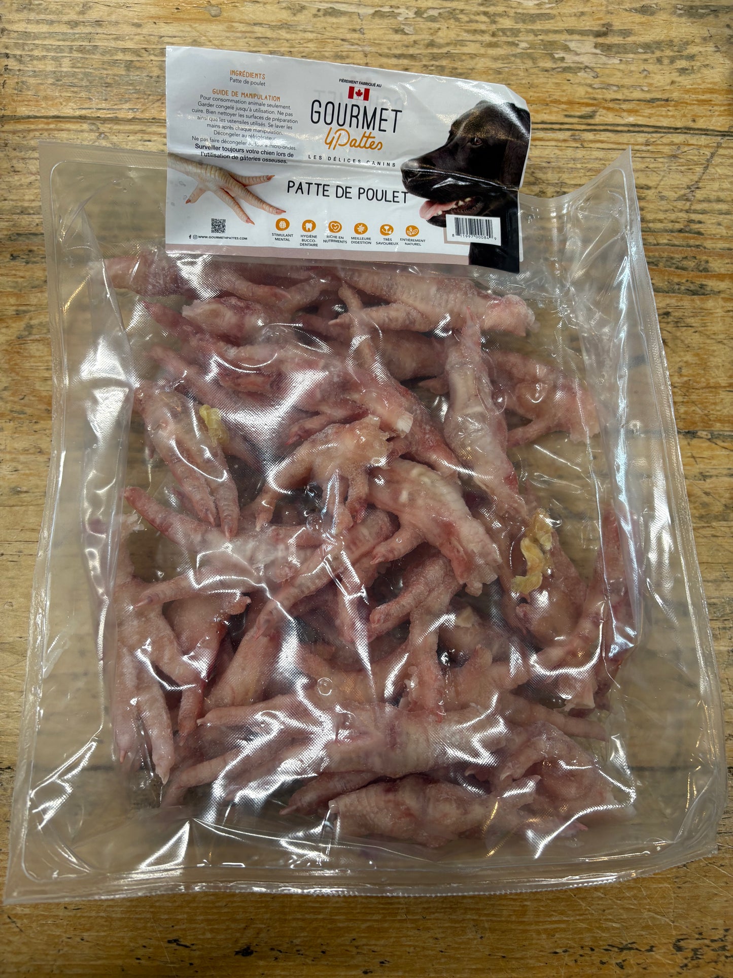 Gourmet 4 pattes – Pattes de poulet
