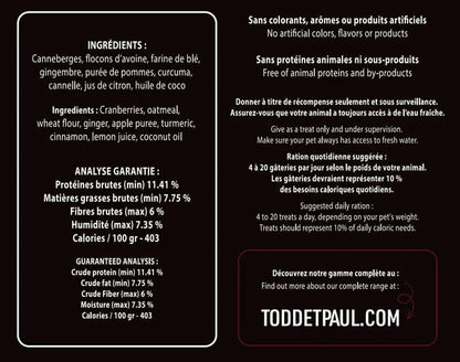 Todd & Paul – Biscuits – Canneberges