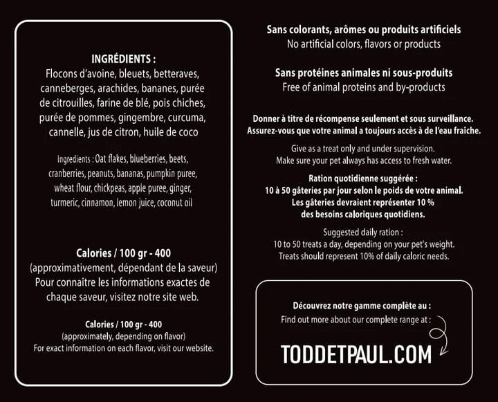 Todd & Paul – Pastilles d'entraînement – Saveurs assorties