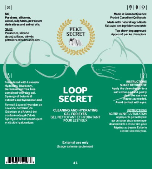 Peke Secret – Loop Secret Gel nettoyant et hydratant – pour les yeux